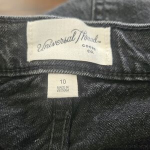 Universal Thread Womens Black Denim Long Skirt Size 10
